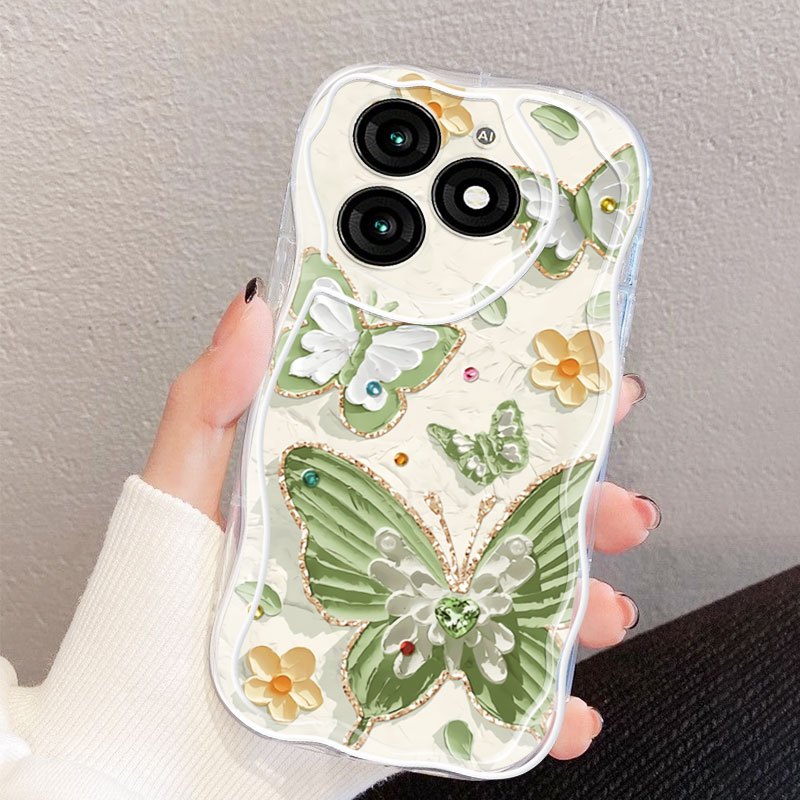 YBDเคสโทรศัพท์สําหรับITEL A70 A665L A80 A50 A04 A18 A60 A60S A671L A671LC A507LXU Fairyผีเสื้อINSสไต