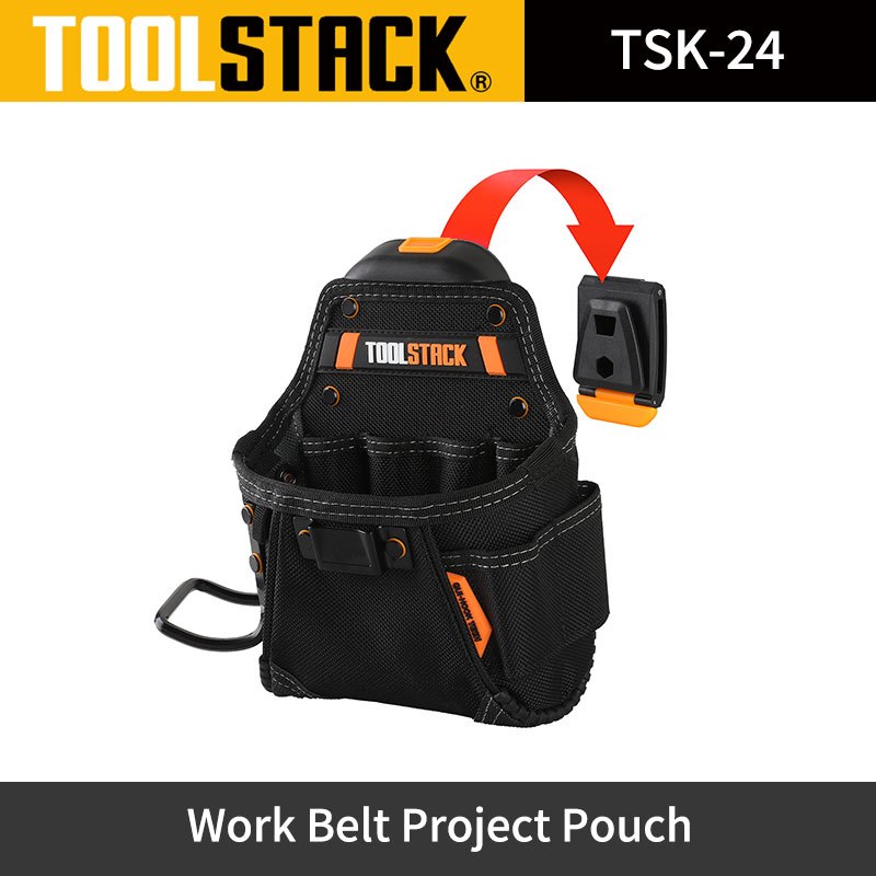 Toolstack TSK-24 SmallBakelite Project Quick Hanging Tool Bag กระเป๋าคาดเอว Hammer Hanging กระเป๋าคา