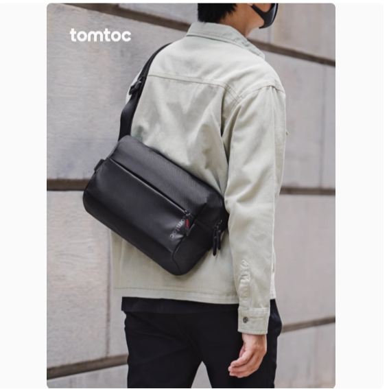 Tomtoc Crossbody Shoulder Bag T21M1 Suitable for ipad Pro 11-inch Tablet PC Ballistic Nylon Water-Re