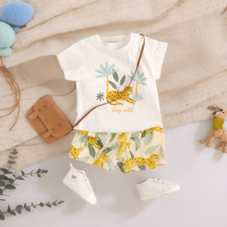 Sanlutoz Summer Baby Boys Clothes Set Cotton Cute Animal