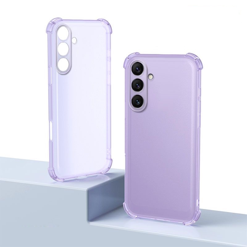 Four Corners Matte Clear Phone Case for Samsung Galaxy A57 A37 A56 A36 A16 A55 A25 A35 A15 A54 A34 A24 A14 5G A17 A05S A06 Transparent Shockproof Soft TPU Silicone Cover
