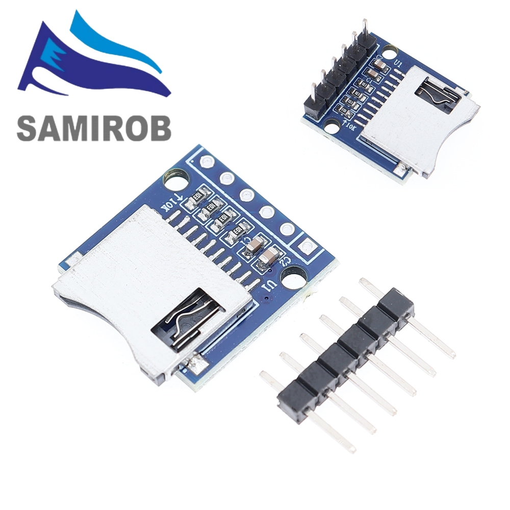 Micro SD Storage บอร์ดขยาย Mini Micro SD TF Card โมดูลโล่หน่วยความจําพร้อม Pins สําหรับ Arduino ARM AVR
