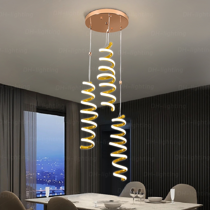 ใหม่ห้องนั่งเล่นโคมระย้าหรูหราสร้างสรรค์ห้องรับประทานอาหารบาร์โคมไฟตั้งโต๊ะนอร์ดิกห้องนอนจี้ แสงสว่าง - รูปที่ 4