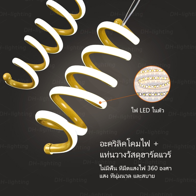 ใหม่ห้องนั่งเล่นโคมระย้าหรูหราสร้างสรรค์ห้องรับประทานอาหารบาร์โคมไฟตั้งโต๊ะนอร์ดิกห้องนอนจี้ แสงสว่าง - รูปที่ 3