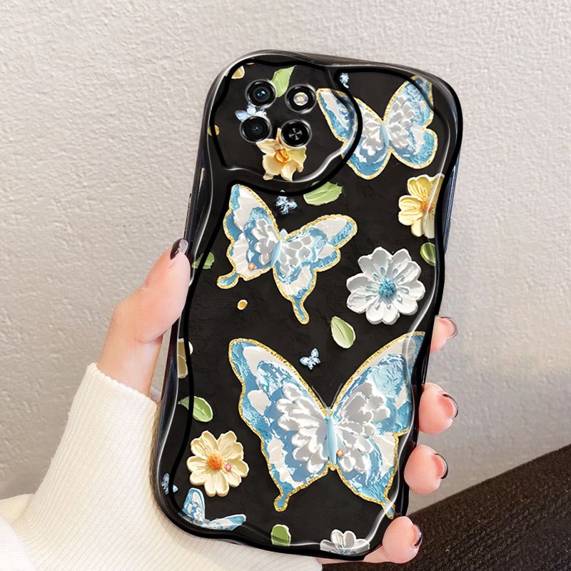 YBD เคสโทรศัพท์สําหรับ Tecno Spark 20 Pro + 4G KJ7 ITEL S23 4G S665L Fairy ผีเสื้อ INS สไตล์ Shell