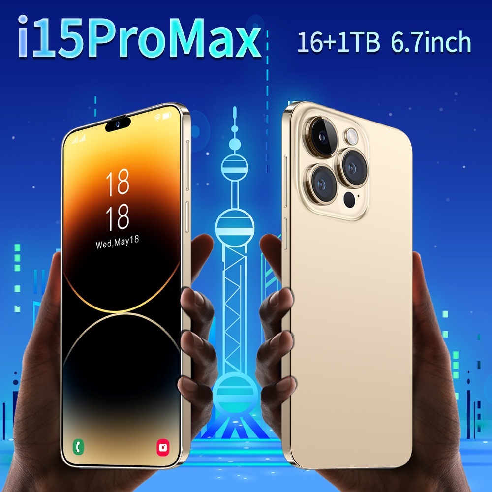 ใหม่ I15 ProMax Dynamic Island 16GB+1TB Android Smart Hand สําหรับการค้าต่างประเทศ พิเศษสําหรับผู้ผล
