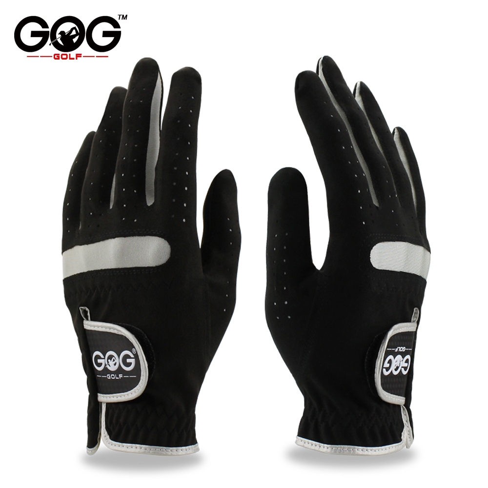 GOG ถุงมือกอล์ฟผู้ชายทนต่อการสึกหรอระบายอากาศซ้ายขวามือถุงมือกอล์ฟผ้าขับรถขี่