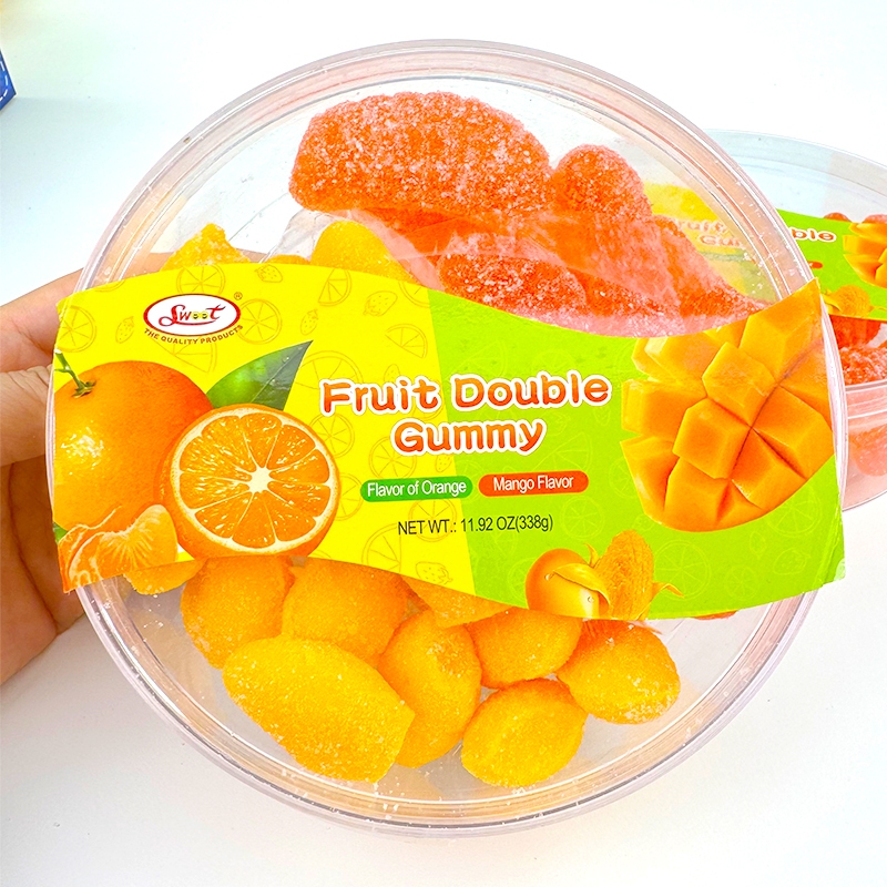 SWOOT Dual Mix 338g Soft Chewy Jelly ส้ม-มะม่วง 2 รสชาติ ลูกอมสำหรับเด็ก Halal