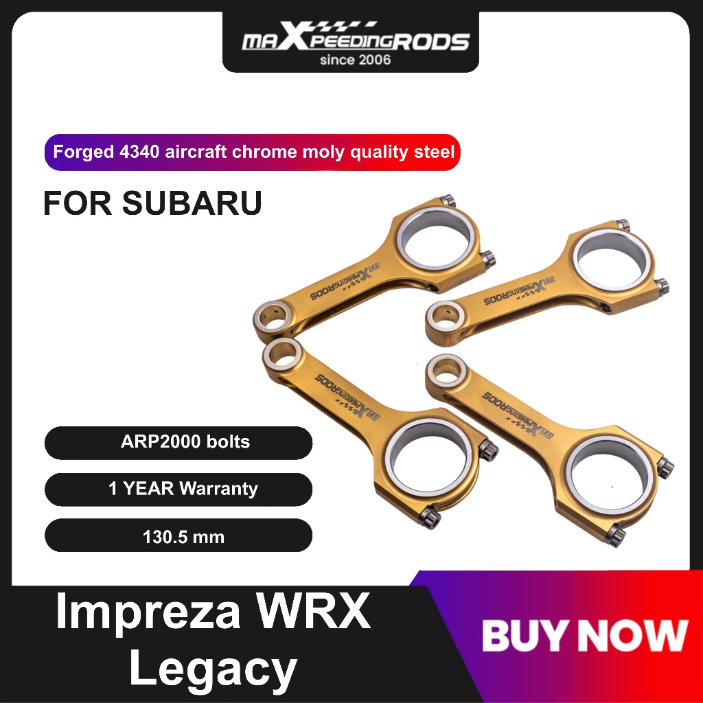 【EJ20】สำหรับ Subaru Impreza STI EJ20 EJ22 EJ25 Legacy 1989-2009 ก้านสูบฟอร์จ H-Beam แข็งแรง พร้อมน็อ