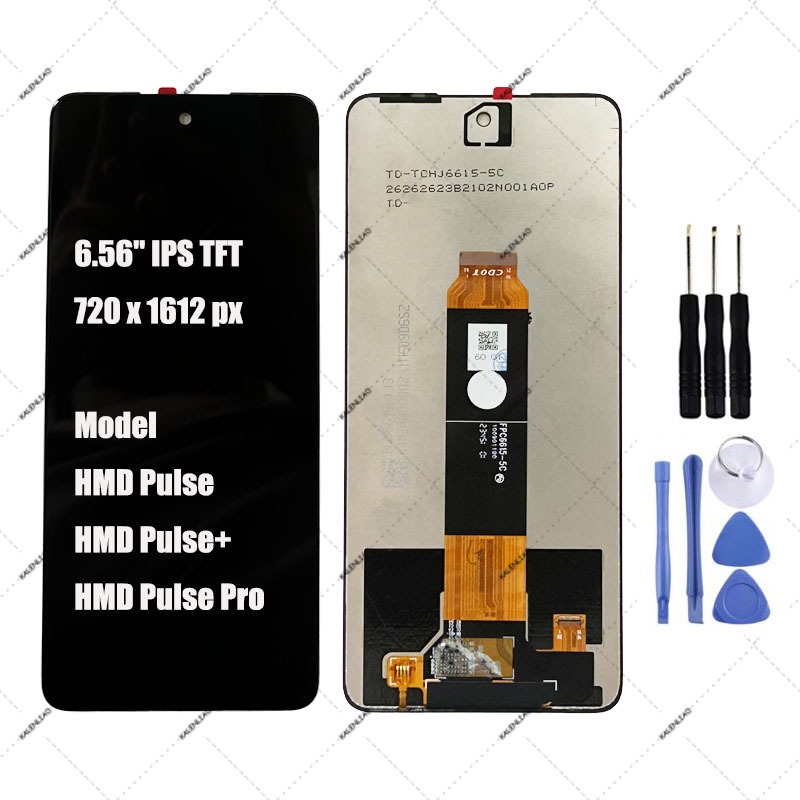 สําหรับ HMD Pulse Pulse + Pulse Pro Vibe Fusion จอแสดงผล LCD Touch Screen Digitizer Assembly Replace