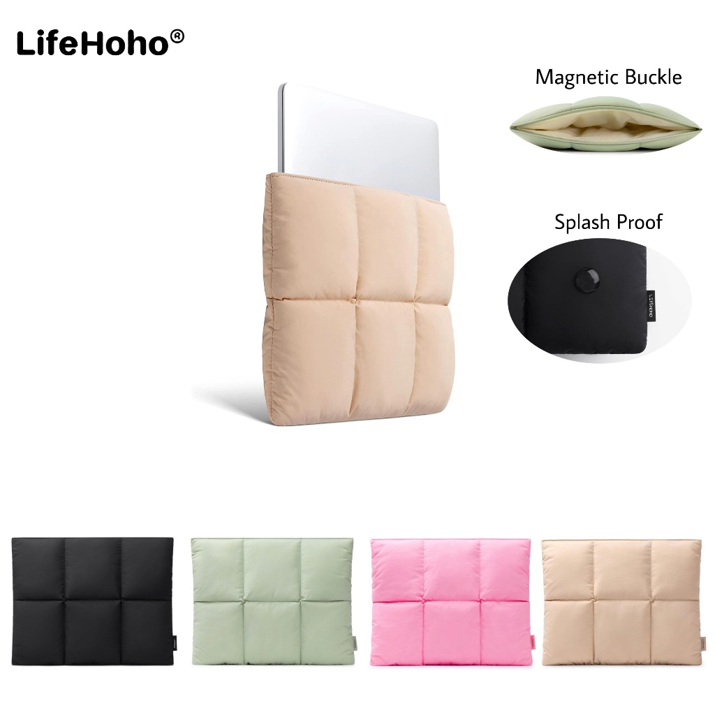 กระเป๋าแล็ปท็อปความสูงพื้นผิวเรียบง่ายธุรกิจกันน้ํากันกระแทกคอมพิวเตอร์ ซับ เคสป้องกันเหมาะสําหรับ 13 13.3 13.6 14 15 นิ้ว