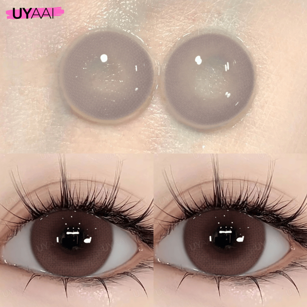 คอนแทคเลน [0.00~-6.00] UYAAI x FRESHLADY Blissful Hues series คอนแทคเลนส์สี 14.5mm BLUE PINK คอนแทคเลนส์รายเดือน