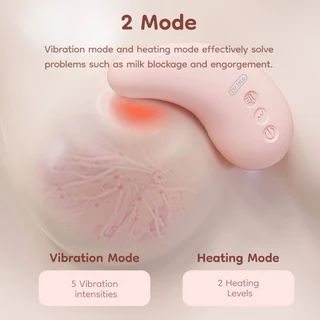 Dr.isla เครื่องนวดเต้า สำหรับคุณแม่ ช่วยปั๊มนม สำหรับคุณแม่ สำหรับให้นมบุตร เครื่องนวดให้นมบุตร ซิลิโคนนุ่ม การบำบัดด้วยคลื่นเสียงความถี่สูง BM22/23