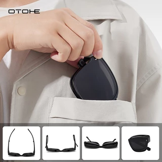 OTOHE แว่นตากันแดดพับสายตาสั้นแว่นตา TAC แว่นตากันแดดโพลาไรซ์พับ Fit Over Glasse UV400 สวมใส่ Over Glasse