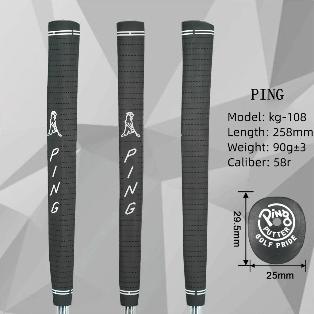 PING Golf Putter Grip สีดำ ขนาด 58R ผลิตจากยางคุณภาพดี