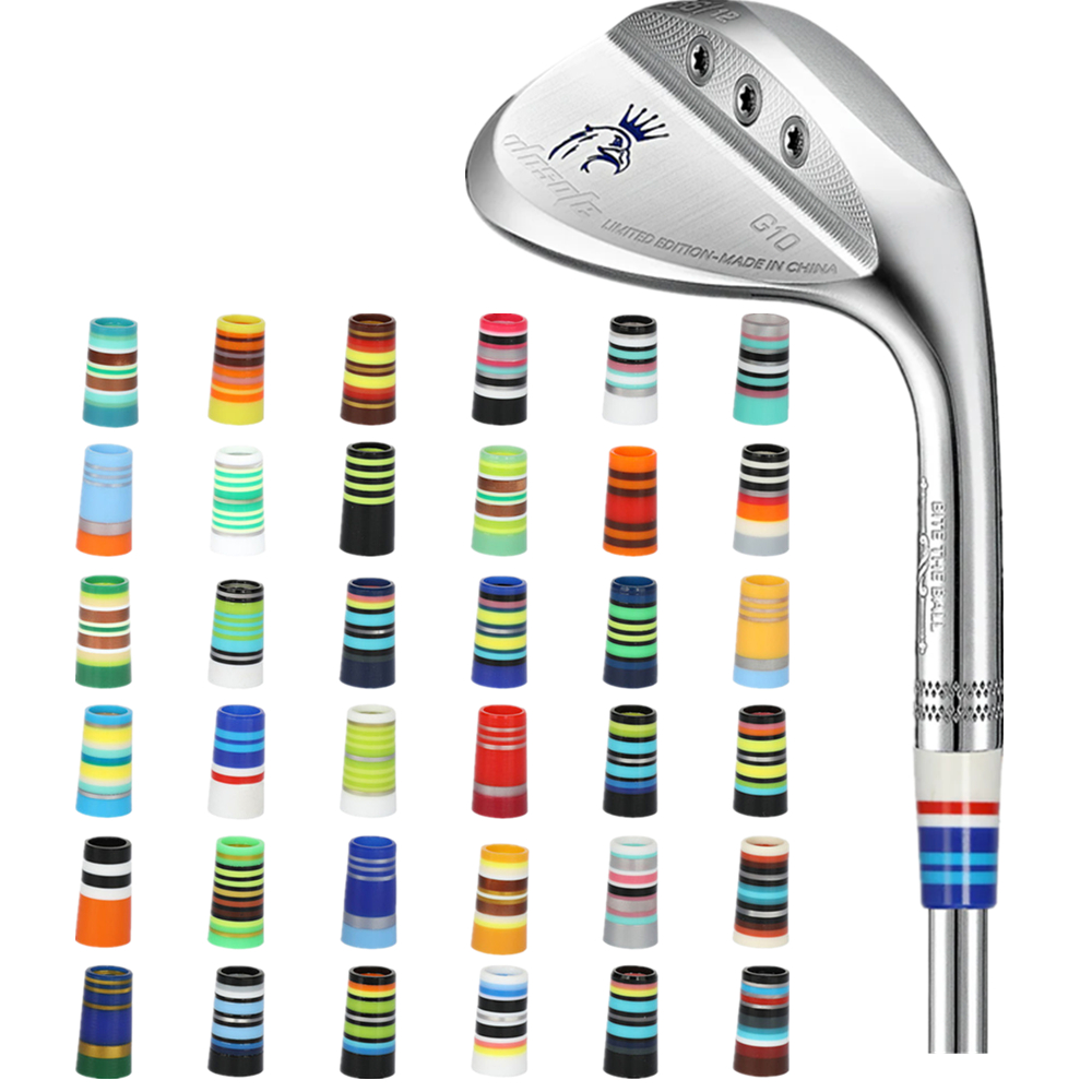 10 ชิ้น Hard Golf Shaft Ferrule Fit Iron Wedge Club Tip 0.355 36 # สีเลือกของคุณ