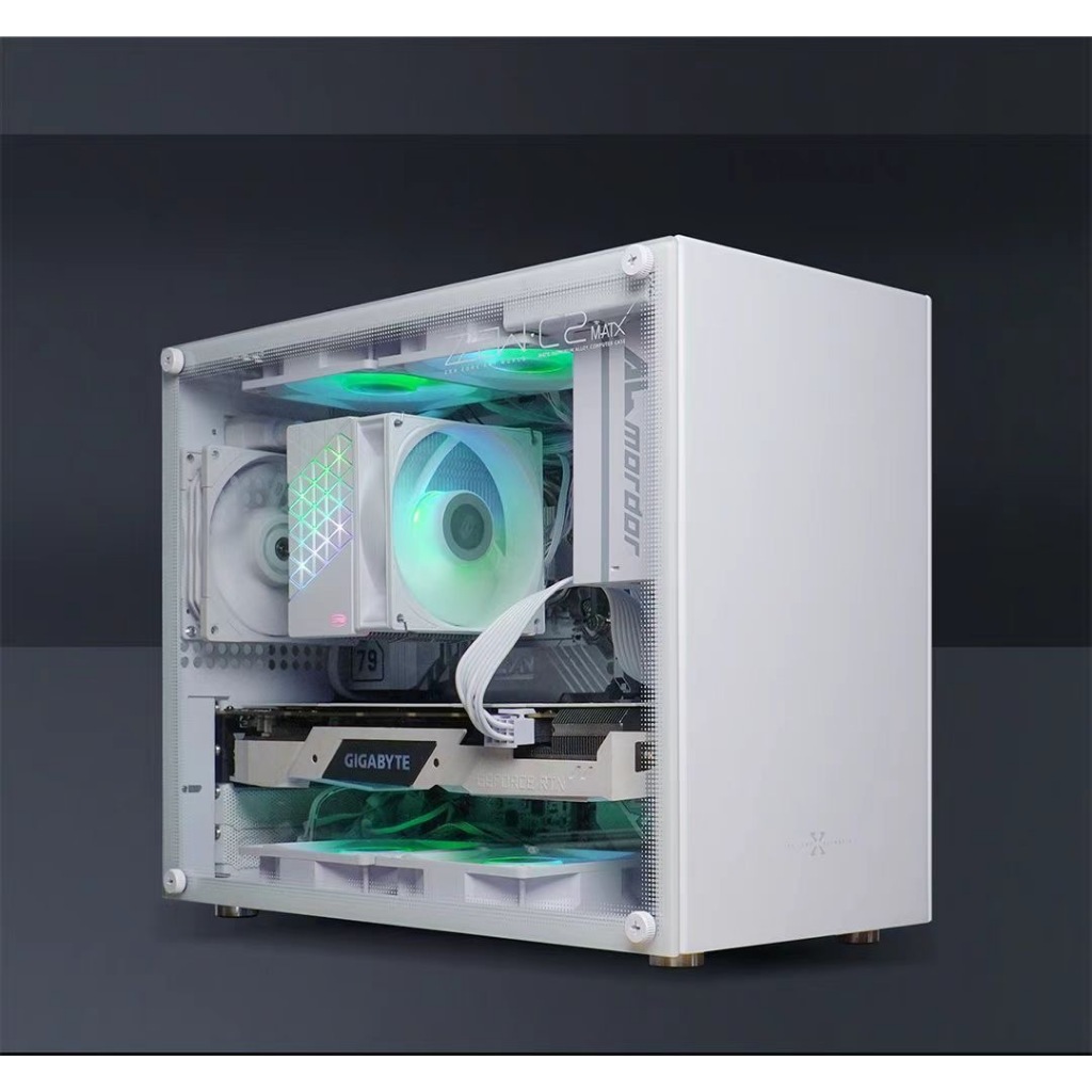 เคสพีซี ZZAW C2 | MATX เมนบอร์ด ATX PSU รองรับ | แชสซีอลูมิเนียมอัลลอยด์ | แผงข้างกระจกนิรภัย | เคสส
