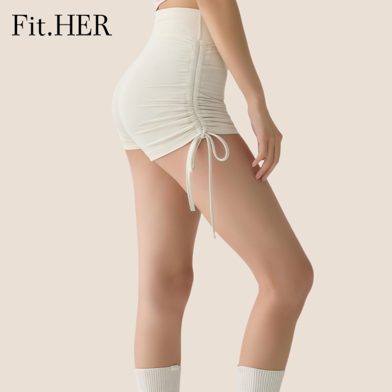 Fit HER Quick Drying กางเกงขาสั้anyahua yoga สำหรับวิ่งและออกกำลังกาย แบบ 3/4 เหมาะสำหรับการฝึกซ้อมพิลาทิส