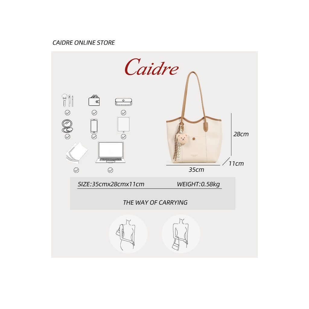 CAIDRE حقيبة توت كبيرة للعمل — صورة 5