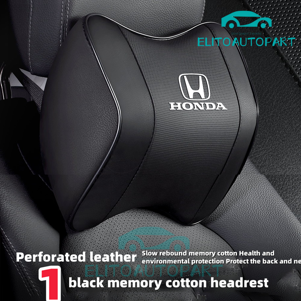 HONDA Car Headrest Car Seat Pillow Car Neck Rest Head Support Cushion Memory Foam Car Lumbar Pillow accord city civic fit cr-v องค์ประกอบ crosstour insight อุปกรณ์เสริม ราคา ถูกที่สุด ดีลบีเคเค แกลเลอรีภาพที่ 2