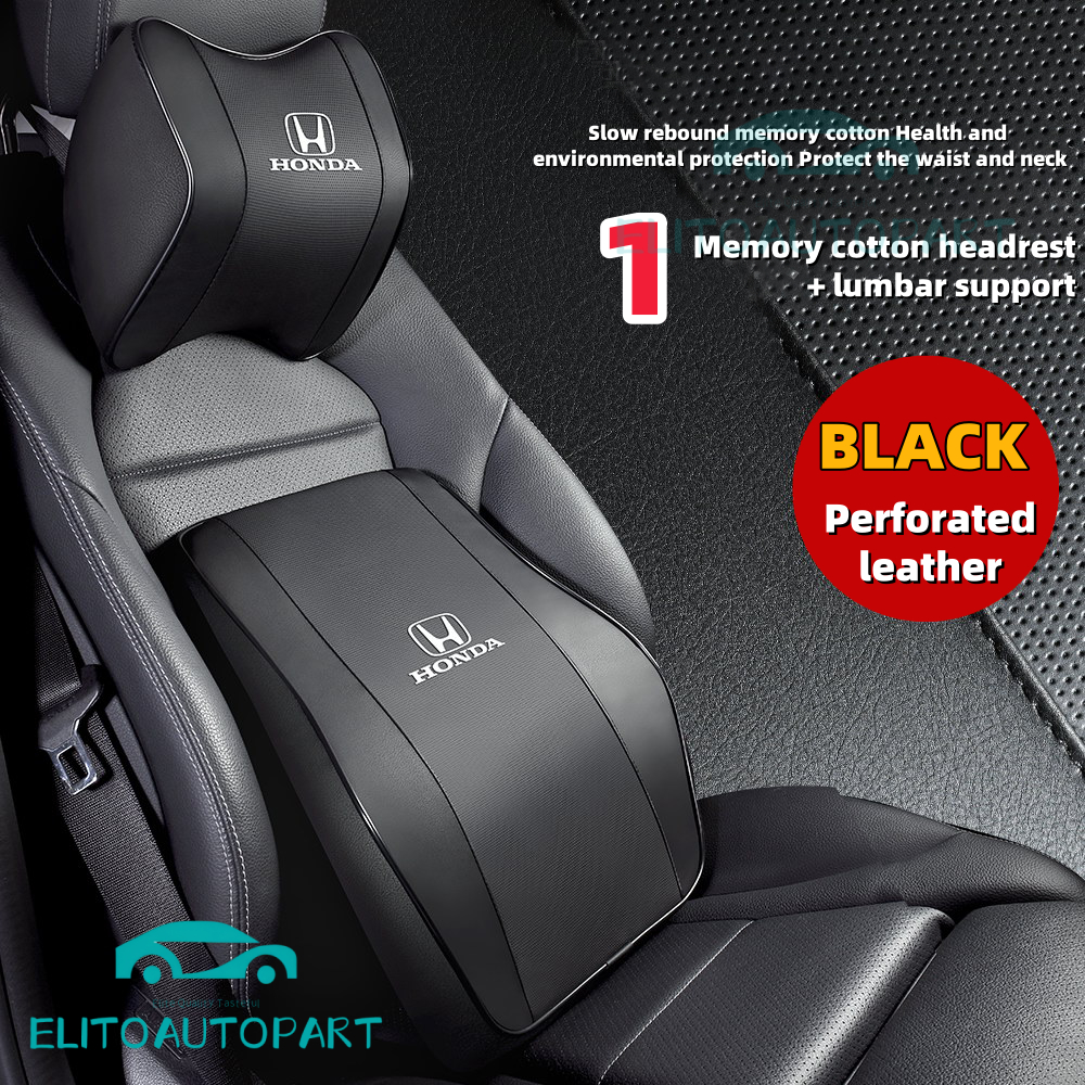 HONDA Car Headrest Car Seat Pillow Car Neck Rest Head Support Cushion Memory Foam Car Lumbar Pillow accord city civic fit cr-v องค์ประกอบ crosstour insight อุปกรณ์เสริม ราคา ถูกที่สุด ดีลบีเคเค แกลเลอรีภาพที่ 4