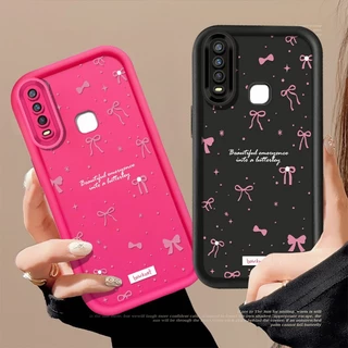 แฟชั่นสีชมพูโบว์สําหรับ VIVO 1915 1901 1940 1902 1907 1938 1816 1920 V2027 1820 1904 V30E 1817 V2042 1811 1815 1935 1906 V2032 1814 กันกระแทก Angels Soft eye Cover