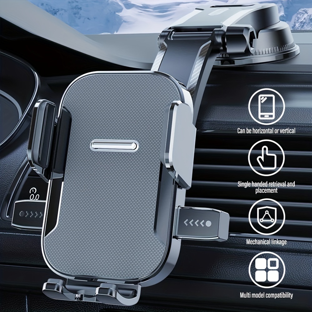 360° ที่วางโทรศัพท์ในรถยนต์แบบหมุนได้สําหรับแดชบอร์ดและกระจกดูดที่วางโทรศัพท์มือถือรองรับโทรศัพท์มือถือเข้ากันได้กับ ไอโฟน