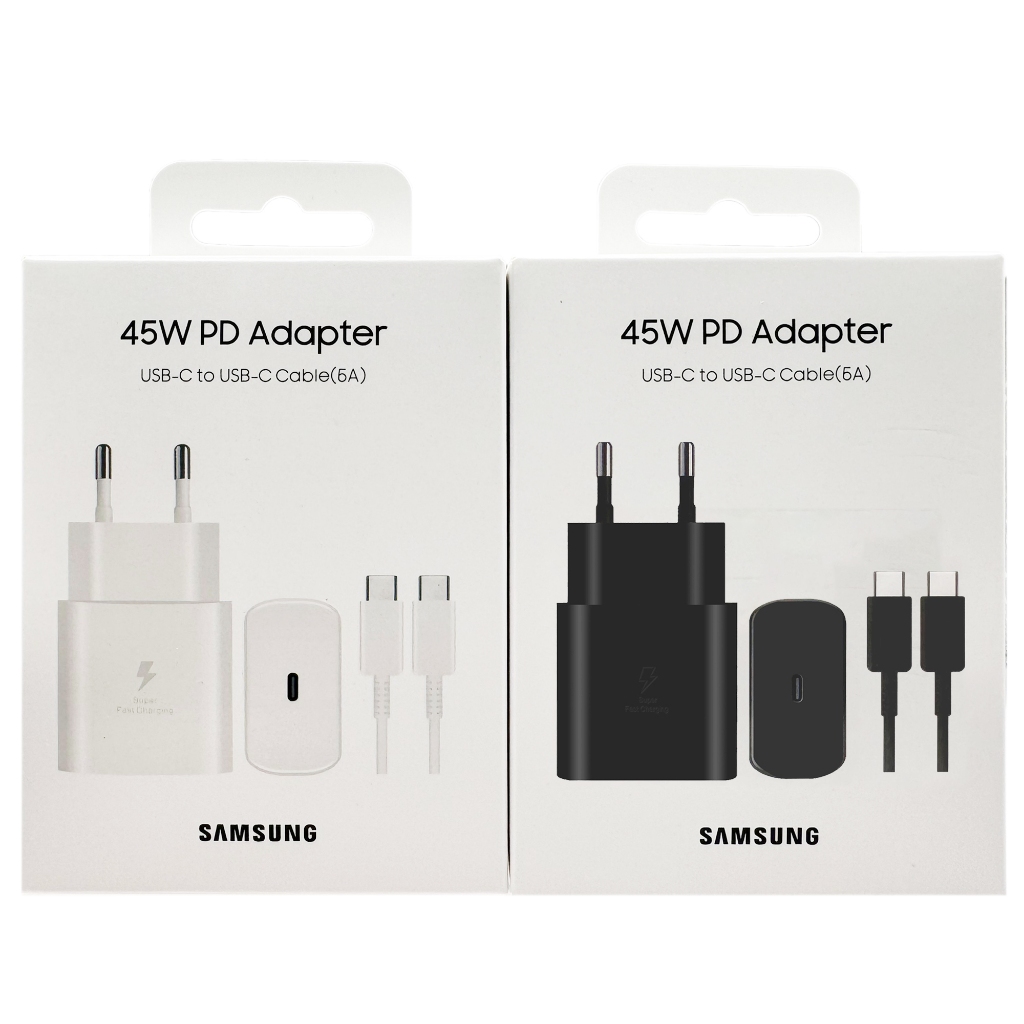 Samsung S24 S25 Ultra UK Charger 45W PD Super Fast Charge Adapter 5A สาย USB C สําหรับ Galaxy Z Flip