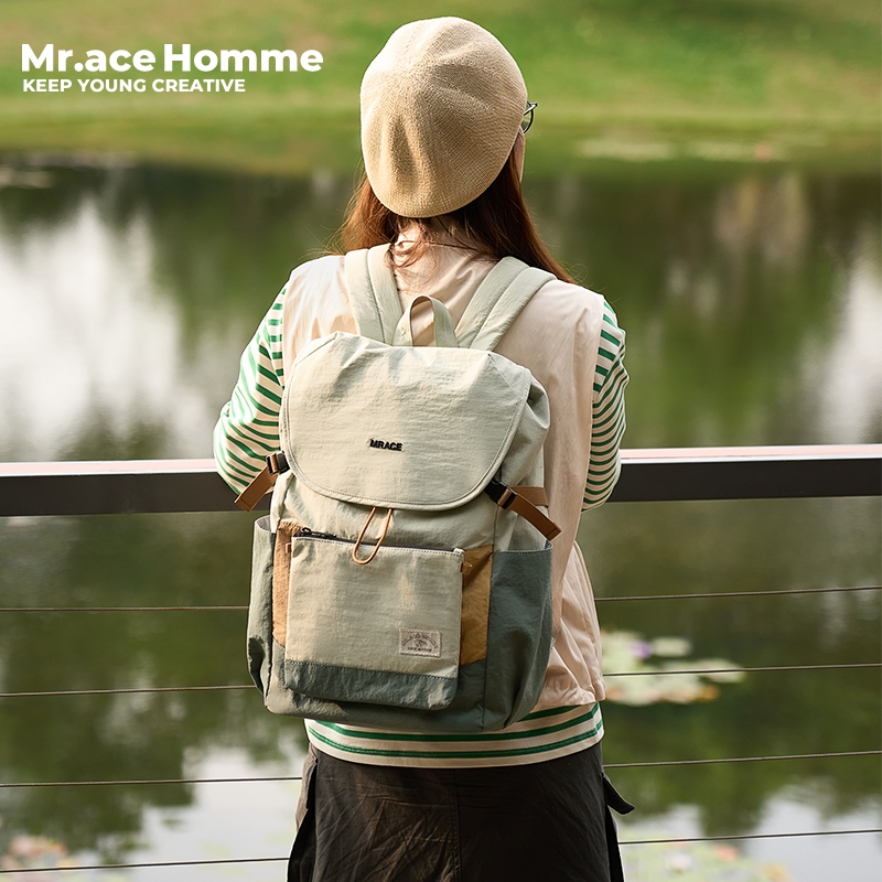 Mrace Homme กระเป๋าเป้สะพายหลังน้ําหนักเบากันน้ํากลางแจ้ง 3320 สําหรับเดินป่าและปีนเขา - Casual Daypack สําหรับผู้ชายและผู้หญิง