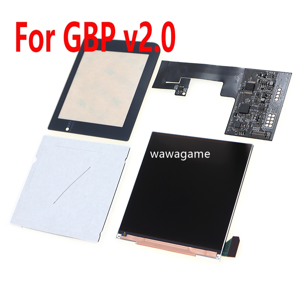 1เซ็ต2.6นิ้วชี้สูงหน้าจอIPS LCDเลนส์ชุดสําหรับGBP V2.0 หน้าจอIPSชุดLCD 36 สีพื้นหลังสําหรับ GAMEBOYกระเป๋า2.0รุ่น