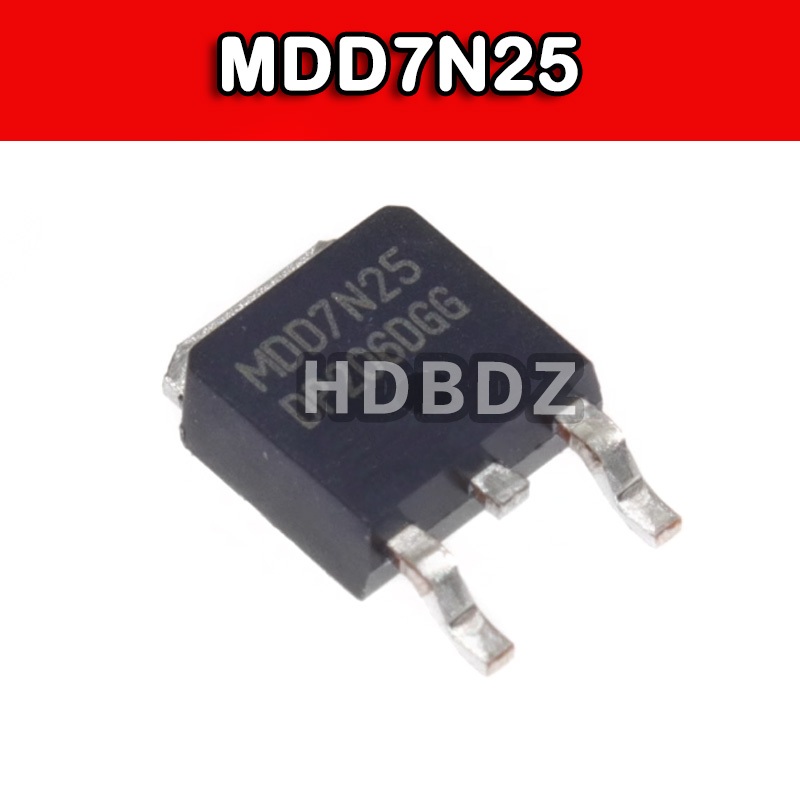 5PCS MDD7N25 TO-252 MOS การจัดการเอฟเฟกต์สนาม IC SMD