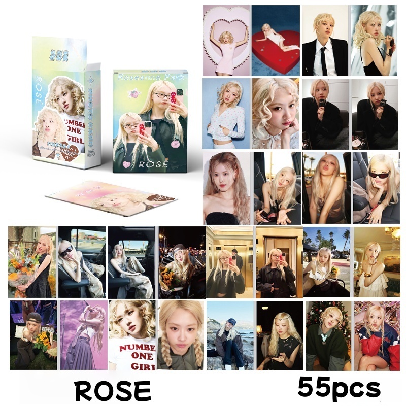 50-55 ชิ้น BLACK-PINK Mantra เลเซอร์ Holographic Lomo การ์ด THE GIRLS อัลบั้ม 7th Anniversary BPTG P