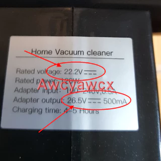 อะแดปเตอร์ชาร์จเครื่องดูดฝุ่น 26.5V 26V 0.5A 500mA AC DC สําหรับ simplus Airbot iRoom Hypersonics iClean PRO Supersonics 3.0 PLUS 22.2V 21.6V