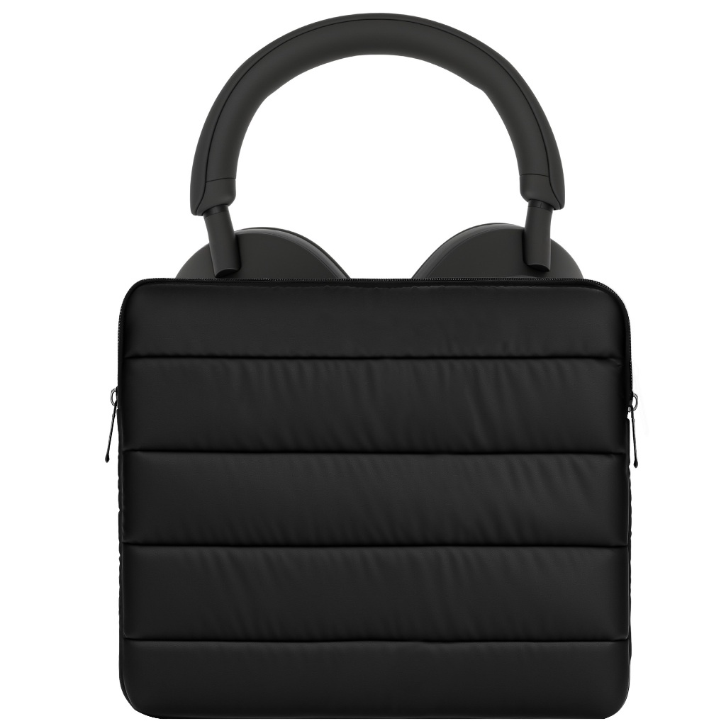 Geekria หูฟัง Puffy Pouch เข้ากันได้กับ Sony WH-1000XM6, Bose QC Ultra, Soft Shell Replacement Protective Travel Carrying Bag