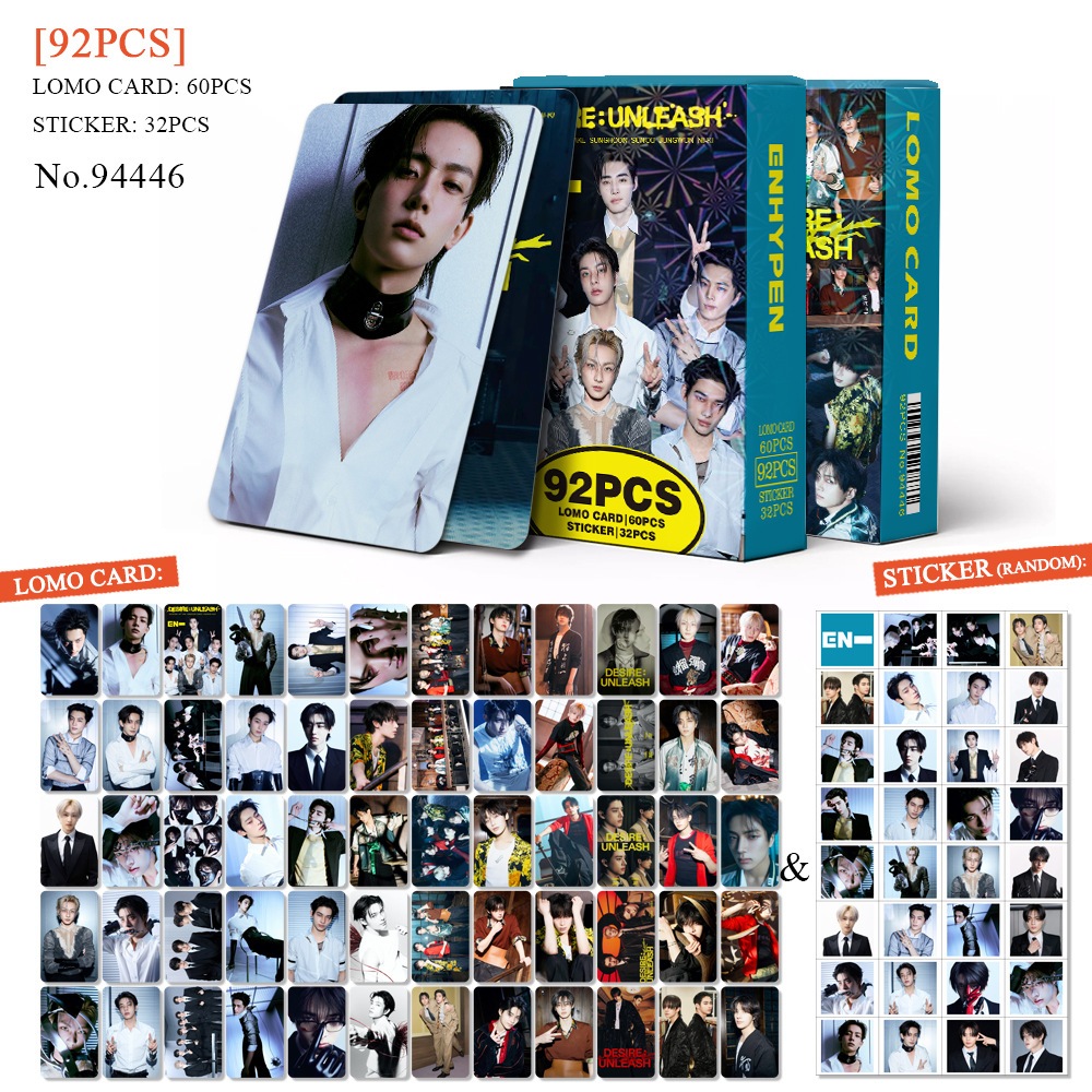 92-96 ชิ้น/กล่อง EN ROMANCE:UNTOLD 2024 GGU GGU PACKAGE การ์ด Lomo ส้มเลือดอัลบั้มสติกเกอร์ Photocards HEEUNGSE JAKE JAY JUNGWON NI-KI SUNGHOON โปสการ์ด