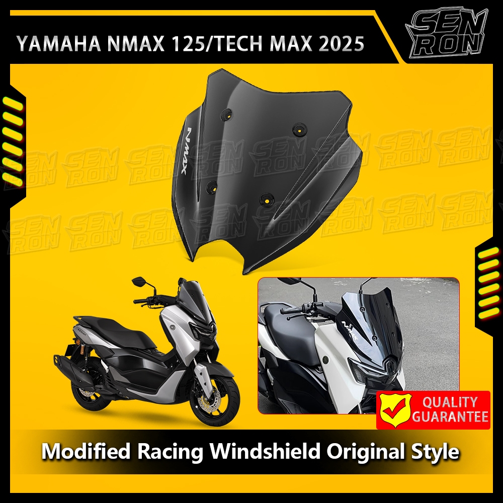 สําหรับYamaha nmax125 nmax155 NMax 125 155 2024 2025 ใหม่อุปกรณ์เสริมรถจักรยานยนต์กระจกShield Deflec