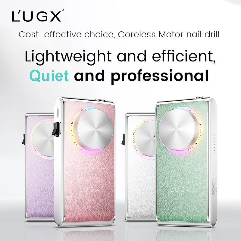 เครื่องเจียร์เล็บ LG-902 LUGX มี 4 สี ให้เลือก 30,000 rpm 24w เครื่องเจียแบบพกพา ชาร์จไฟได้ L'UGX Nail Drill สีสันสดใส