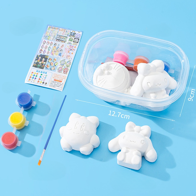 10/20 ชิ้น ตุ๊กตาระบายสี DIY ระบายสี diy ของ ระบายสีเด็ก สีระบาย ระบาย DIY เด็ก ปูนระบายสี ตุ๊กตาปูน - รูปที่ 7