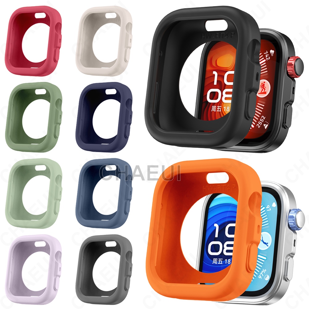 ซิลิโคนเชลล์ป้องกันหน้าจอกรณีปกอุปกรณ์เสริมสําหรับ Huawei Watch Fit 5 4 Pro 3 2