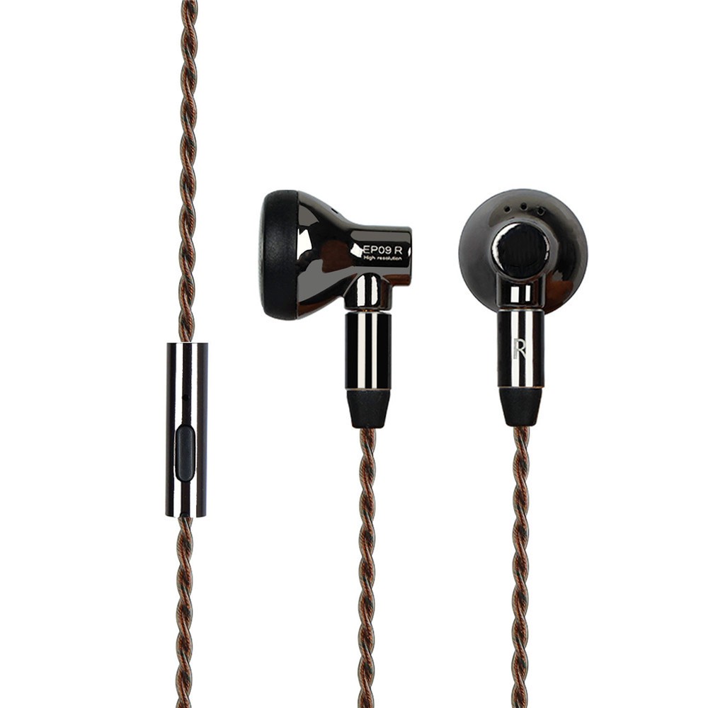 JCALLY EP09 หูฟังหัวแบน 15.4 มม.หูฟังแบบมีสายแบบไดนามิกในหูหูฟังไฮไฟพร้อมอินเทอร์เฟซ MMCX