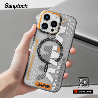 Sanptoch สําหรับ Magnetic Matte แฟชั่น Cool เคสโทรศัพท์สําหร…