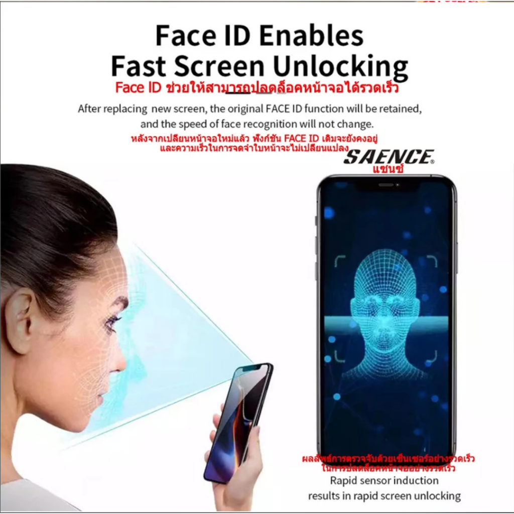 เปลี่ยน LCD GX OLED สําหรับ X XR XS Max 11 Pro Max 12 Pro หน้าจอสัมผัสจอแสดงผล Digitizer สําหรับ - รูปที่ 3