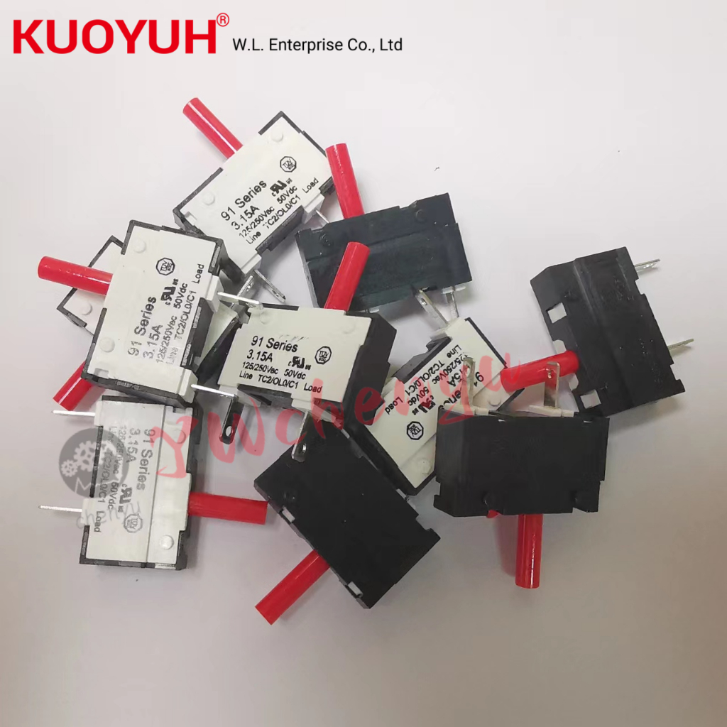 KUOYUH 91series Overload Circuit Protector 0.5A 1A 1.5A 2A 2.5A 3A