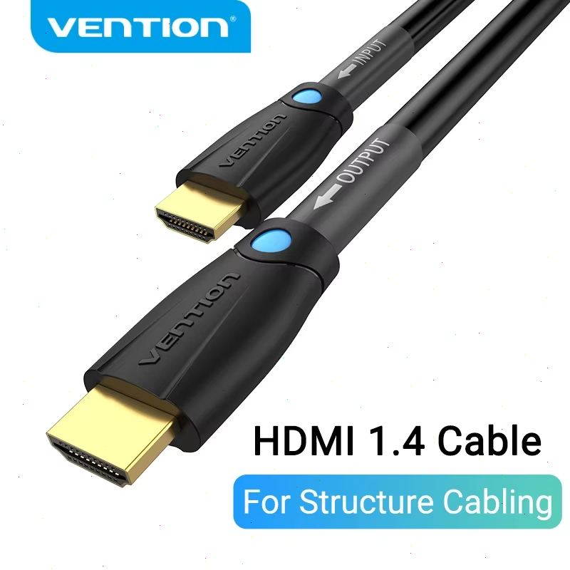 Vention สาย HDMI 4K/30Hz 1080P/60Hz สาย HDMI สําหรับโครงสร้าง Cabling Engineering Line สําหรับโปรเจค