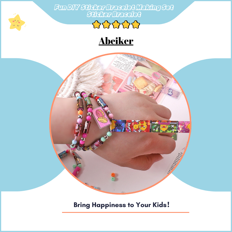 STICKI ROLL – ชุดสร้อยข้อมือสติ๊กเกอร์ DIY ยอดนิยมสําหรับเด็กและผู้ปกครอง