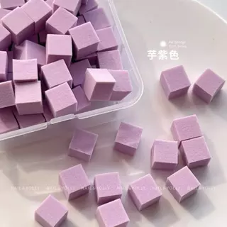 Nail&Yolly 50 ชิ้น/1 ซม. ฟองน้ํานุ่ม ไล่ระดับสี เล็บ เครื่องมือตรายาง สีจางหาย อุปกรณ์ทําเล็บ DIY สร้างสรรค์ ฟองน้ําตกแต่งเล็บ
