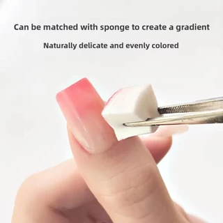 Nail&Yolly 50 ชิ้น/1 ซม. ฟองน้ํานุ่ม ไล่ระดับสี เล็บ เครื่องมือตรายาง สีจางหาย อุปกรณ์ทําเล็บ DIY สร้างสรรค์ ฟองน้ําตกแต่งเล็บ