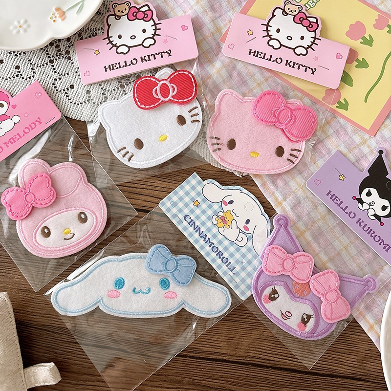 กิ๊บติดผมสไตล์การ์ตูนน่ารัก Tidy สำหรับผมหักและ bangs แบบ Sanrio พร้อมVelcro เครื่องประดับผมแฟชั่นสำหรับGirls