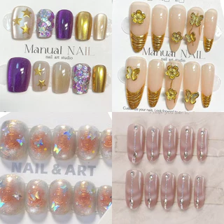 ใหม่Handmade 10 ชิ้นเล็บปลอมสั้นพร้อมการออกแบบตาแมว,การออกแบบของบรรเทาหยดน้ําเล็บปลอมด้วยเจลเยลลี่