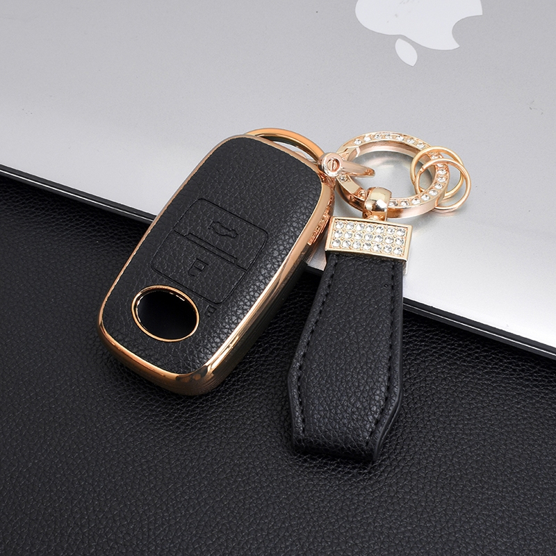 เคสกุญแจรีโมทรถยนต์ฝาครอบกุญแจรถผู ้ ถือหนัง For Toyota Yaris Cross 2023-2025